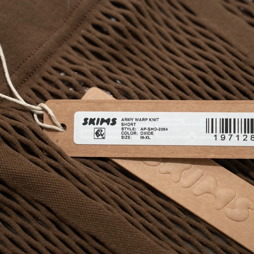 SKIMS | Army Warp‎ Knit Short Bikini Cover-Up